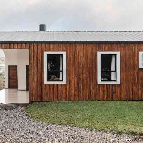 Studio KUNZ splits gabled Brazilian house into two trapezoidal forms