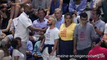 Umweltprotest bei US Open: Halbfinale lange unterbrochen
