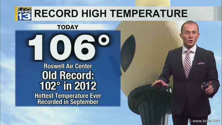 Record high temperatures possible again Friday