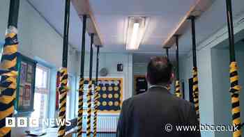 Inside a school with unsafe concrete