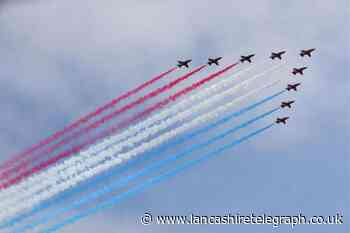 Red Arrows to fly past Lancashire today ahead of air show