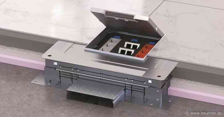 Nivellierbare Kassetten für jede Bodenart von Hager