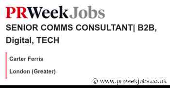 Carter Ferris: ​​​​​​​SENIOR COMMS CONSULTANT| B2B, Digital, TECH