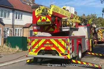 Cricklewood house fire destroys outbuilding and damages home