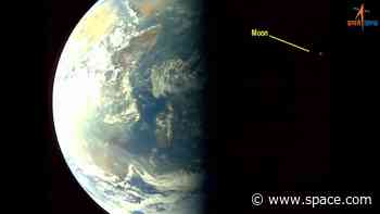 India's Aditya-L1 solar probe takes an epic selfie with Earth and moon (photos, video)