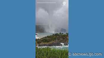WATCH:  Large waterspout slowly approaches Greek island