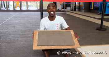 Sir Mo Farah honoured ahead of final Great North Run as footprints become lasting legacy at South Shields Metro