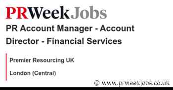 Premier Resourcing UK: PR Account Manager - Account Director - Financial Services