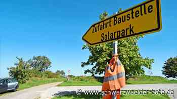 Sonnenenergie in Haiterbach: EnBW startet Bau der zwei  Solarparks