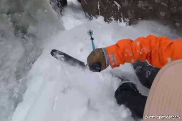Skiers Travel 15 Miles To Reach Dreamy Couloir