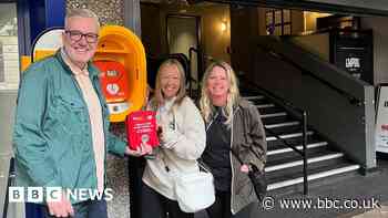Defibrillator and bleed kit in memory of music fan