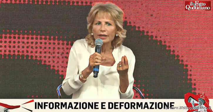 Gruber alla festa del Fatto: “Giambruno? Intollerabile l’uscita sugli stupri. Da Meloni nessuna parola di empatia verso le vittime”