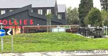Lorry overturns by Mollie's Motel and Diner forcing road closure - live updates