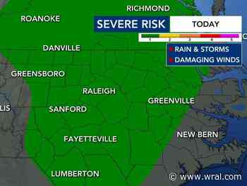 Wake, Durham see popup thunderstorms; severe threat continues into Saturday