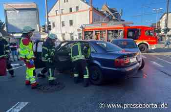 FW-MH: Drei Verkehrsunfälle fordern die Feuerwehr Mülheim