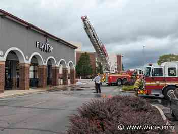 Fort Wayne Fire Department responds to sign on fire at Jefferson Pointe
