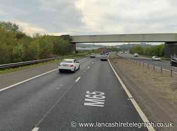 Motorbike crash on M65 near Blackburn caused closure