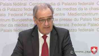 Bundesrat Guy Parmelin ruft Privatpersonen und Kantone zum Sparen auf