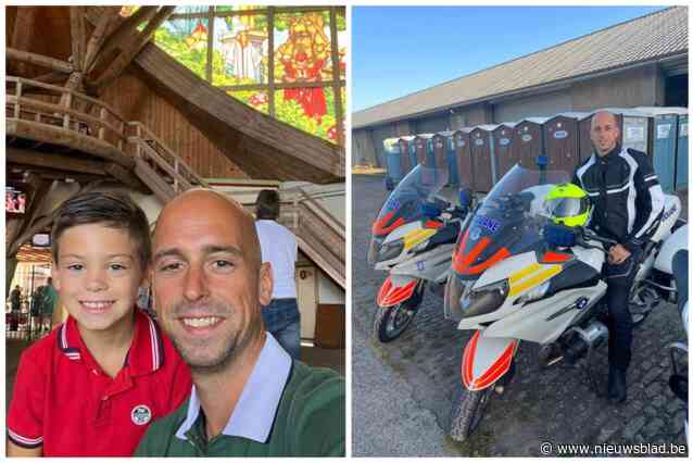 Douanier Stefaan (39) komt om het leven tijdens oefenrit met motor: “Zijn zoontje beseft dat hij zijn beste vriend niet meer zal zien”