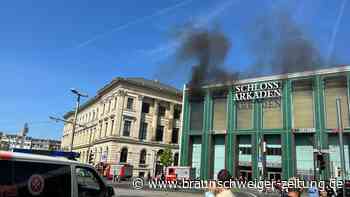Feuer in den Schlossarkaden in Braunschweig unter Kontrolle