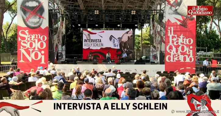 Schlein alla Festa del Fatto Quotidiano: “Terzo mandato per i governatori? Non è previsto dalla legge, sul tema c’è discussione interna al Pd”