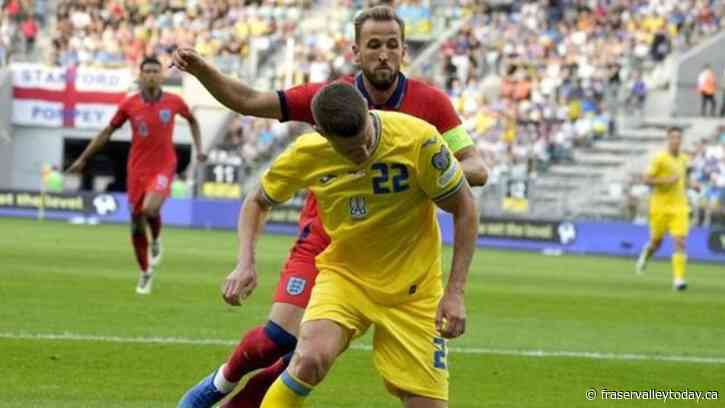 Zinchenko scores as Ukraine holds England to 1-1 draw in European Championship qualifying