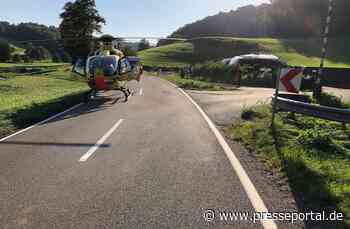 POL-PDPS: Verkehrsunfall mit schwerverletzter Motorradfahrerin