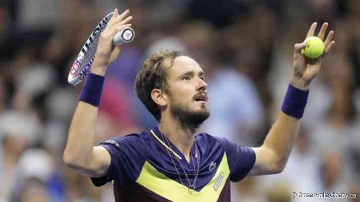 All 4 Grand Slam trophies were at the US Open when Djokovic lost to Medvedev in the 2021 final