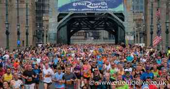 When thunder storm is expected as Met Office issues weather warning on day 60,000 people take on Great North Run