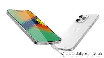 Apple is set to give new iPhone 15 a standard USB-C power connector after bowing down to EU rules forcing all technology firms to adopt the charger - with leaked reports claiming the firm is dropping its classic 'Lightning' port worldwide