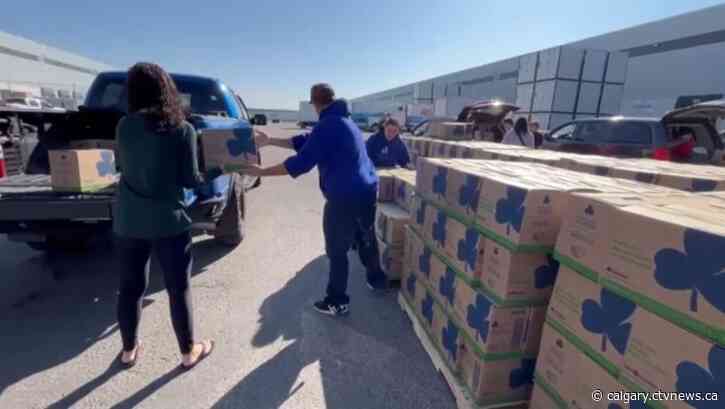 A real fall classic: 17K cases of Girl Guide cookies arrive in Calgary