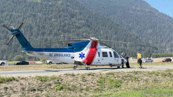 Highway 1 impacted by serious motor vehicle incident west of Chilliwack at No. 3 Road