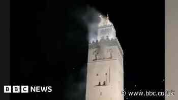Morocco earthquake: Dust surrounds Kutubiyya mosque following deadly quake