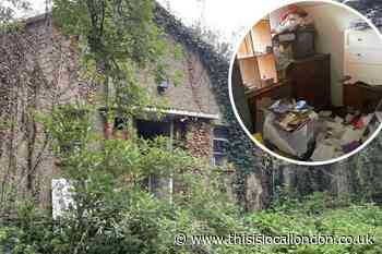 Zoopla is selling a derelict bungalow in Bromley for £500k