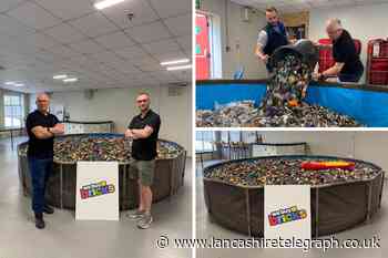 Rawtenstall: WeBuyBricks celebrate new app by filling pool with Lego