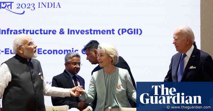G20: EU and US back trade corridor linking Europe, Middle East and India