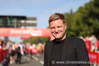 Eddie Howe sparks Great North Run 'concern' over choice of outfit as he starts famous race