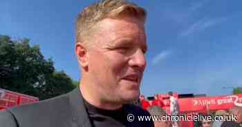 Newcastle's Eddie Howe target of 'relegation' dig from runner at start of Great North Run