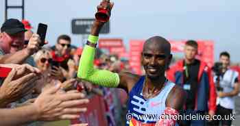 Mo Farah urged by Steve Cram to go for pint in South Shields pub after finishing Great North Run