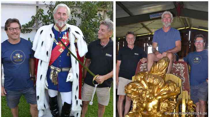 Heuer beim Trachtenzug zur Wiesn: „Kini“-Darsteller aus Gstadt und die Goldkutsche vom Chiemsee