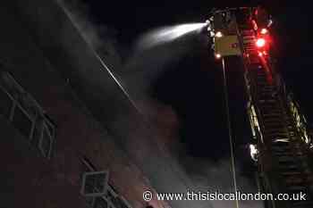 Nearly 100 firefighters tackle blaze in Whitechapel
