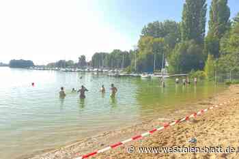 Blaualgen: Kreis Paderborn sperrt den Lippesee in Sande