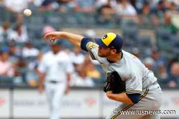 Frelick Leaping Catch Preserves No-Hit Bid in 10th, Yankees and Brewers Tied 0-0