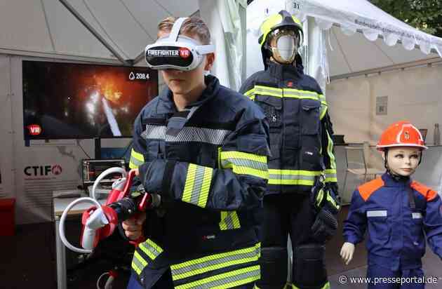 "Vorbilder und Mutmacher": Bundespräsident lobt Feuerwehrangehörige / Großes Interesse an DFV-Stand beim Bürgerfest im Park von Schloss Bellevue