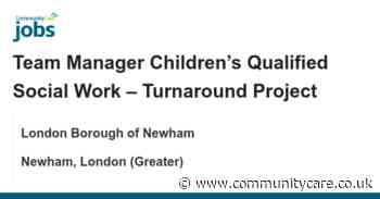 Team Manager Children’s Qualified Social Work – Turnaround Project