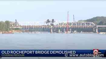 Watch explosives drop an I-70 bridge into the Missouri River