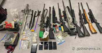 Guns, crack, machetes and a sword: Manitoba RCMP investigation leads to seizure of contraband