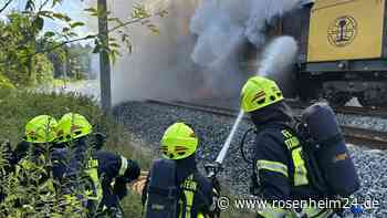 Brennender Zug und Bombenfunde: Ein Monat der Superlative für die Haslacher Floriansjünger