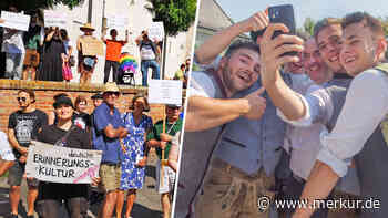 Von Protest bis Selfies: Aiwangers Moosburg-Besuch spaltet die Menschen