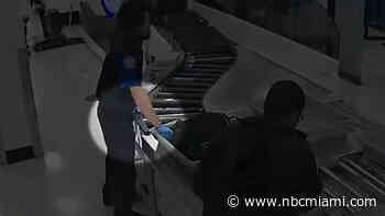 New surveillance footage shows Miami TSA officers accused of stealing from passengers